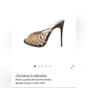 Christian Louboutin Open Toe Heel